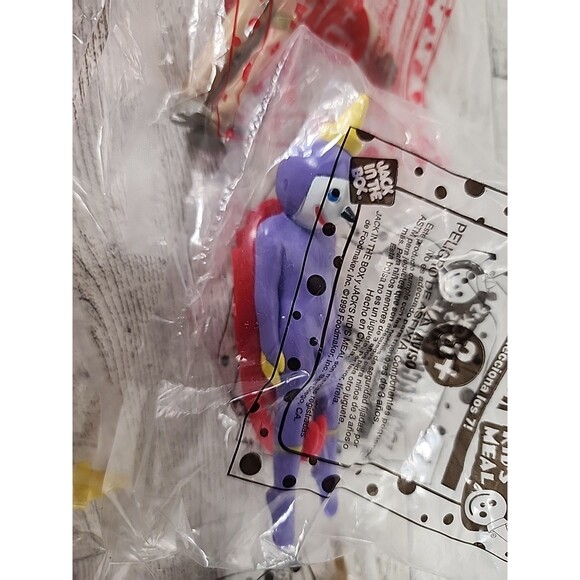 Jack in the Box 1999 "Jock Jack" Complete Set of 7 Toys SEALED y2k Kids Meal - Picture 7 of 8